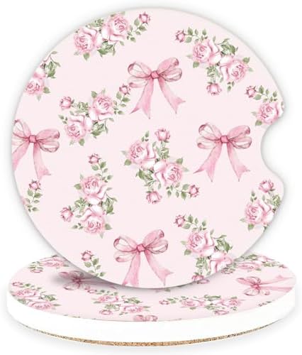 Ceramic Car Coasters – Absorbent Car Cup Holder Coaster Set by lethooly