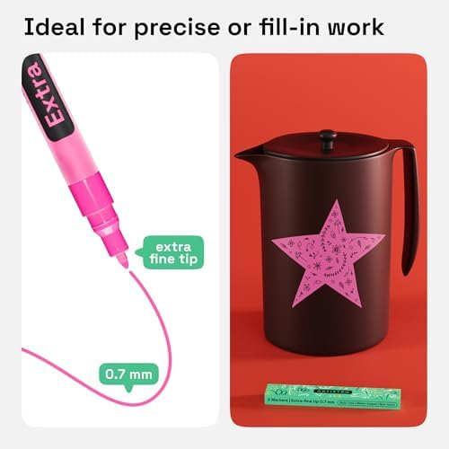 ARTISTRO Pink Acrylic Paint Markers - Image 3