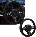povtii Car Steering Wheel Cover, 15 Inch Leather Breathable Auto Steering Wheel by povtii