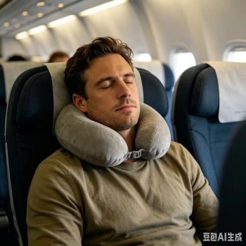 Travel Pillow, 100% Pure Memory Foam Neck Pillow, Suitable - Image 2