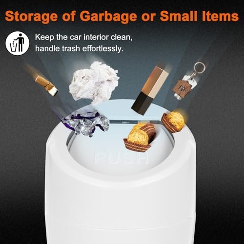 Car Trash Can, 2 Packs Mini Car Garbage Can Cup Holder - Image 4