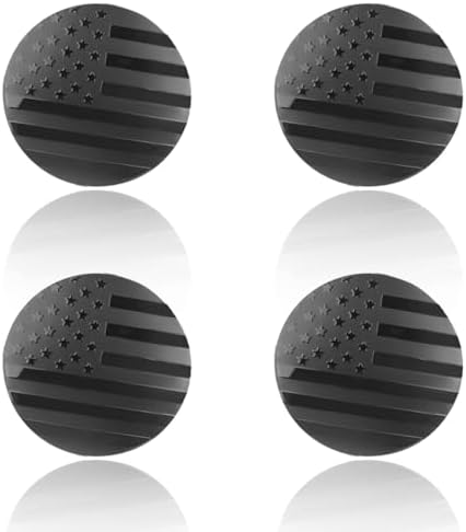 4PCS 56mm American Flag Wheel Hub Center Cap Sticker by Unknown