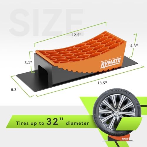RVMATE Camper Levelers 8-Piece Kit RV Leveling Blocks Camper Wheel Chocks - Image 2