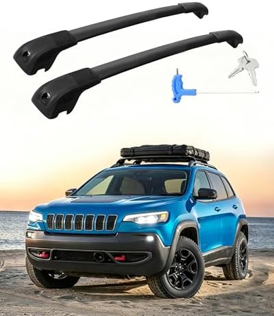 Upgraded 300LB Aluminum Roof Rack Cross Bars by Reeoutdoor