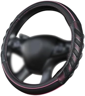 Flying Banner car Steering Wheel Cover Faux Leather Massage Universal fit 3D by FlyingBanner