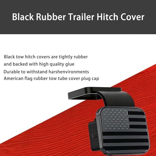 Trailer Hitch Cover with Black for Any 2" Receivers - Image 2