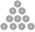 10 Pack White Screw on Round Reflectors, E11 Approval Road Safety by YinaolanAutomotiveParts