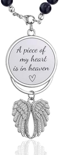 Memorial Car Charm Sympathy Gifts by Qpige