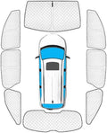 KMF 8pcs Thicken Full Sun Shades by KMF