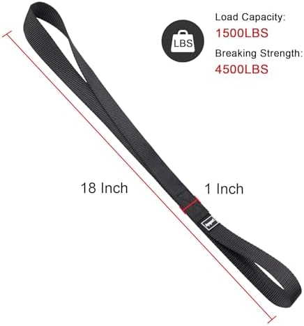 Ayaport Soft Loop Tie Down Straps 18 inches - Image 4