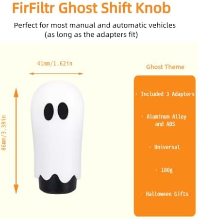 Ghost Gear Shift Knob, Spooky Car Accessories On Halloween Gifts - Image 2