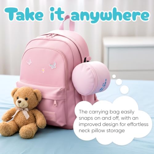 Proglobe Junior Kids Travel Neck Pillow, Ages 4-12, Airplane Car Seat - Image 7