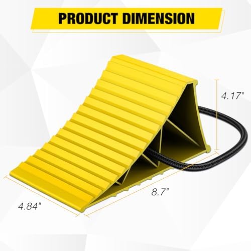 Nilight Wheel Chocks, Heavy Duty Wheel Stopper - Image 2