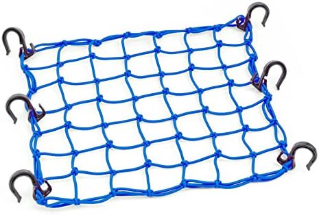 PowerTye 50153 Blue 15"X15" Cargo Net featuring 6 Adjustable Hooks & Tight by PowerTyeMFG
