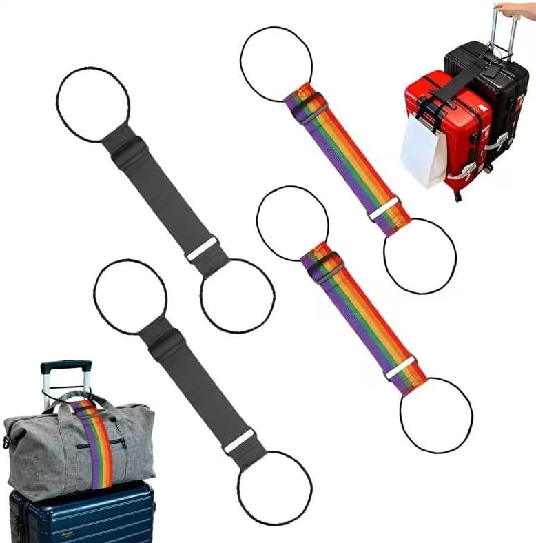 Luggage Straps for Suitcases，Multi-Use Strong Adjustable Luggage Connector by Unknown