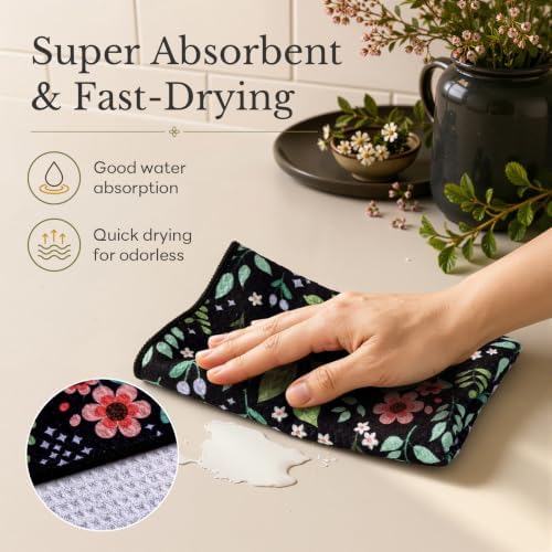 Homaxy Large Waffle Kitchen Towels 2 Pack - Image 4