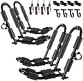 FORWODE Premium Kayak Roof Rack, 2 Pair J-Bar Roof Rack, Folding Adjustable Rack by FORWODE
