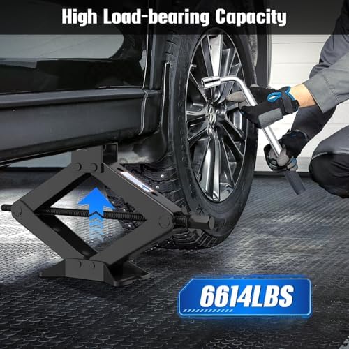 Car Jack Kit, 3 Ton Scissor Jack - Image 2