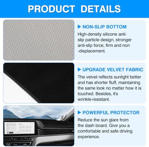 Autorder Dashboard Cover Mat for Toyota Camry 2025 2026 Accessories Dash Cover - Image 6
