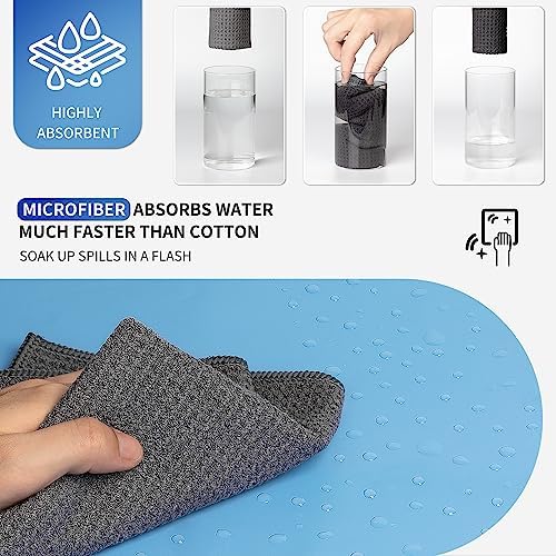 MR.SIGA Waffle Pattern Microfiber Cleaning Cloths, 6 Pack - Image 4