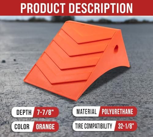 Mytee Products 10 Pack Polyurethane Small Wheel Chock W/Mounting Holes - Image 3