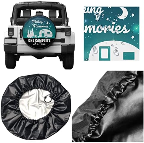 Making Memories One Campsite of A Time Spare Tire Cover Tree 16 Inch - Image 4