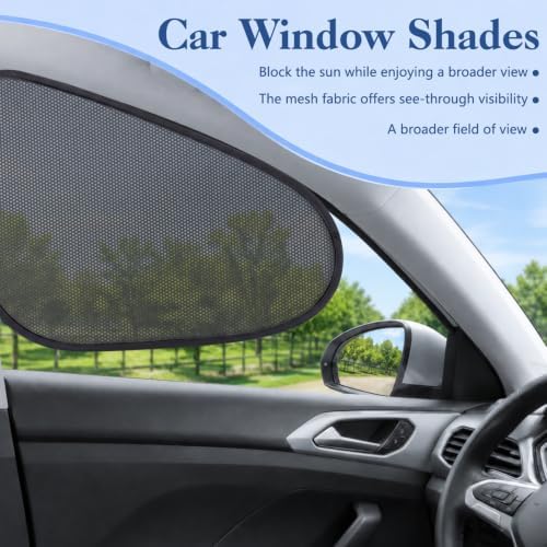4-Pack Car Window Shades, Foldable Static Cling Car Shades - Image 2