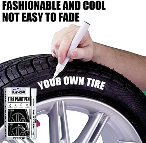 KIMISS 4 Pack White Paint Pen White Paint Markers Pens Tire Marker White Oil - Image 3