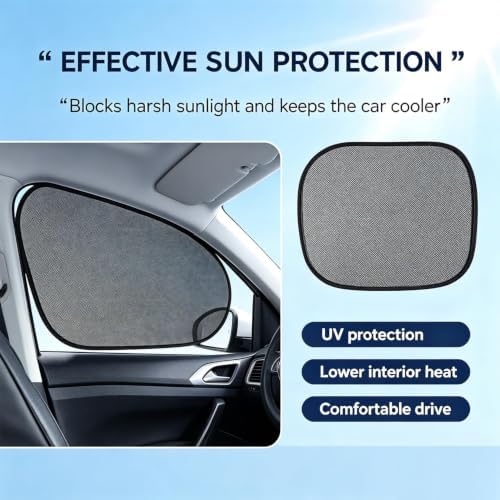 2-Pack Car Window Shades, Foldable Static Cling Car Shades - Image 4