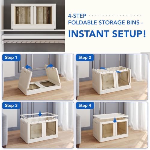 FLEXIMOUNTS 228 QT Stackable Plastic Storage Bins - Image 6