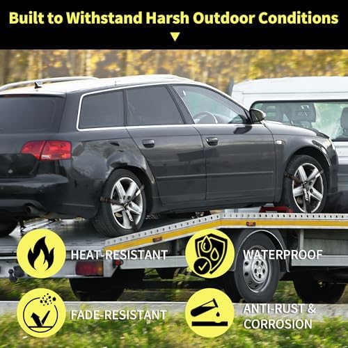 4 Pack Car Tie Down Straps for Trailers, 000LBS Break Strength Wheel Tire Tie - Image 6