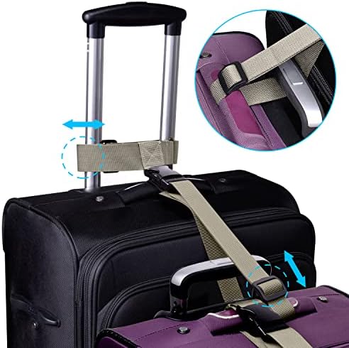 Wisdompro 2 Pack Add a Bag Luggage Strap, Luggage Connector Straps - Image 4