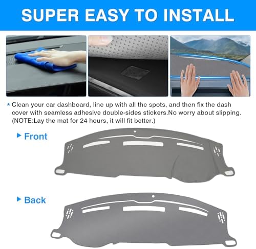 Autorder Gray Dashboard Cover Mat - Image 5