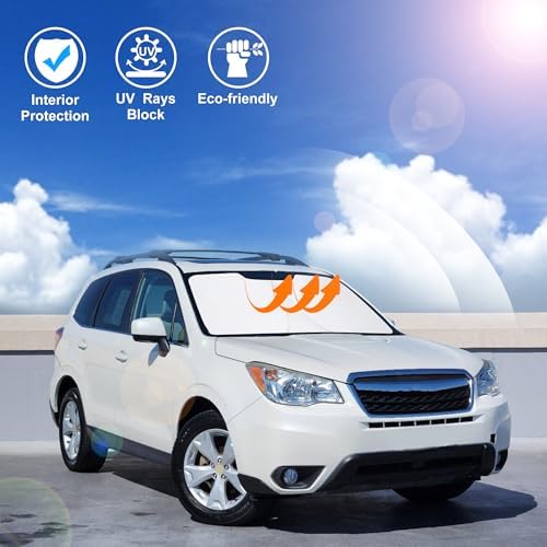 Windshield Sun Shade for 2014-2018 Subaru Forester Accessories - Image 6