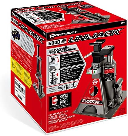Powerbuilt 3 Ton, Bottle Jack and Jack Stands in One, 6000 Pound Capacity - Image 4