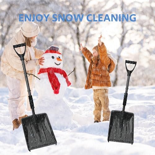 Snow Shovel for Car and Driveway, 42.5" Detachable Emergency Shovel, - Image 7