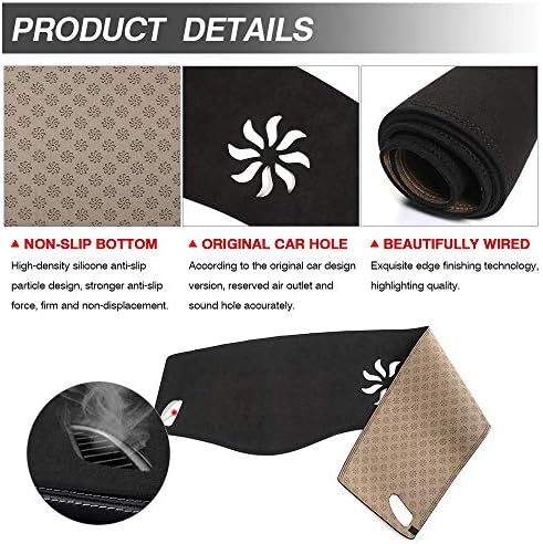 Cartist Suede Dash Mat for Mercedes Benz GLC 2016-2021 2022 Dash Cover Nonslip - Image 6
