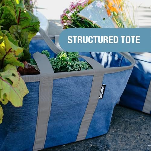 CleverMade EcoBasket Collapsible Grocery Tote, 30L Structured Tote Bag - Image 4