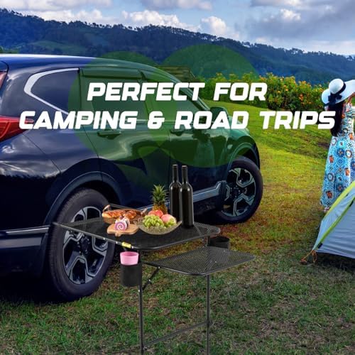 BBTO Camping Tire Mounted Table Portable Foldable Tailgate Table - Image 5