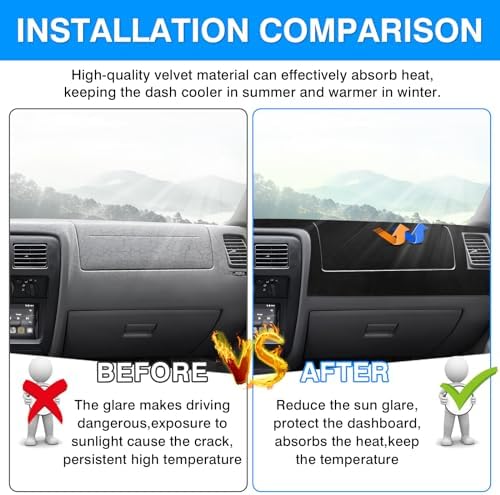 Autorder Dashboard Cover Mat for 1998-2002 2003 2004 Toyota Tacoma Accessories - Image 3