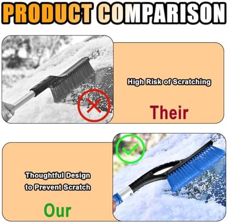 27" Snow Brush and Ice Scrapers - Image 3