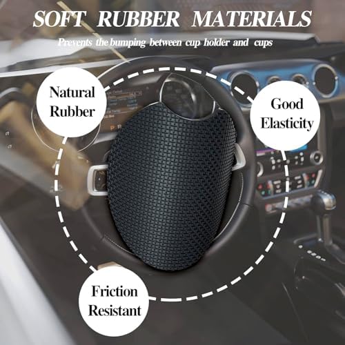 2Pack Cats Car Cup Holder Coaster Neoprene Car Coasters - Image 3
