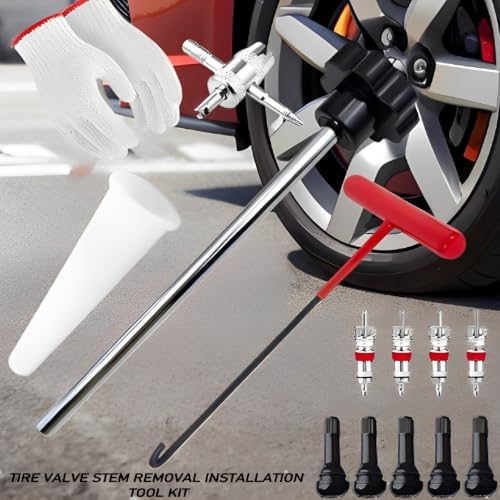 Tire Valve Stem Removal Replacement Tool Kit, Without Removing Tire - Image 2