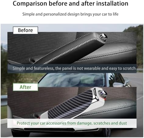 Augeny Car Handbrake Cover, ABS Parking Handbrake Decorative Cap - Image 5