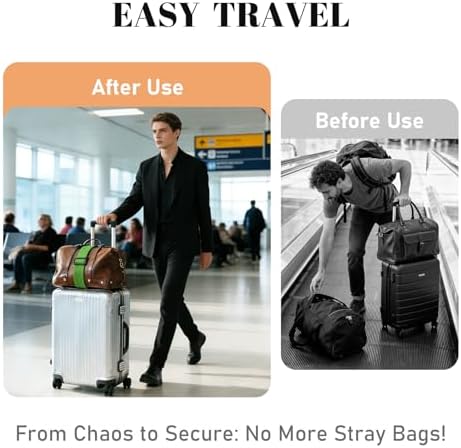2 Pack Multi Use Strong Adjustable Luggage Connector Straps - Image 4