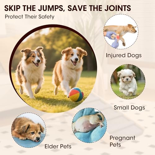 Dog Ramp for Bed, 35.4" Pet Ramp for Small & Large Dogs - Image 3