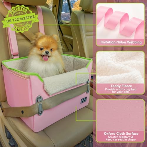 PETSFIT Small Dog Car Seat – Patented Safety Buckles – Safety Tether – Foldable - Image 5