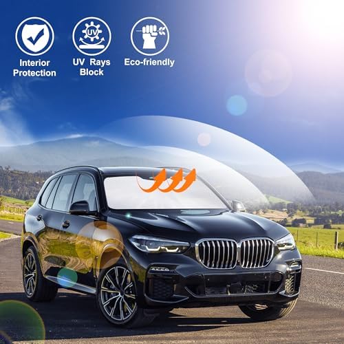 Windshield Sun Shade for 2019-2025 2026 BMW X5 Accessories - Image 6