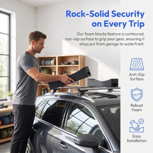 Kayak Foam Blocks Nonslip Soft Roof Racks Pads - Image 5