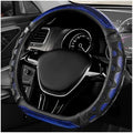 D-Shaped Steering Wheel Cover, Leather Car Wheel Protector by YTFRL